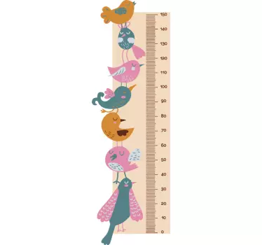 Autocolante decorativo Pássaros empilhados - TenStickers