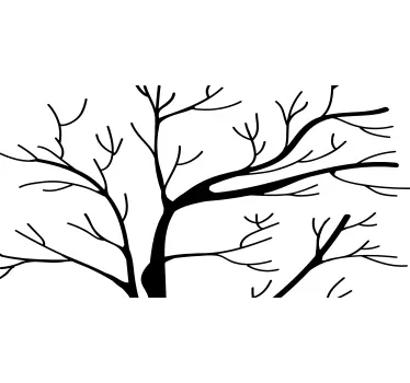 Autocolantes decorativos de flores e plantas árvore de inverno da - TenStickers