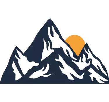 Autocolantes Decorativos de Natureza Montanhas e sol - TenStickers