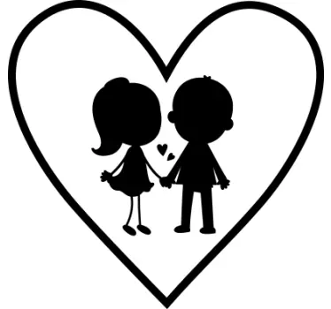 Autocolantes decorativos do Amor Casal amor - TenStickers
