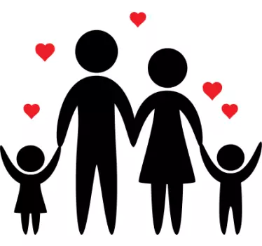 Autocolantes decorativos do Amor Amor de familia - TenStickers