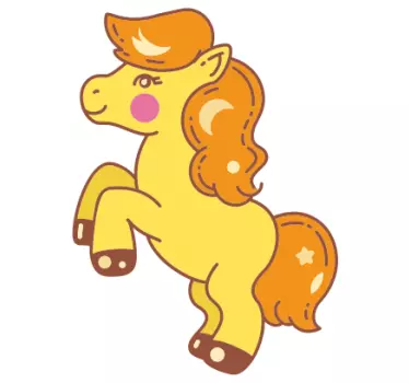Autocolante personagem pônei brincalhão - TenStickers