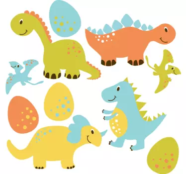 Autocolantes de dragões e dinossauros Dinossauro de desenho anima - TenStickers