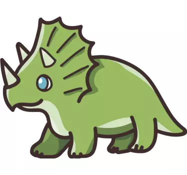 Autocolantes de dragões e dinossauros Triceratops de dinossauro b - TenStickers