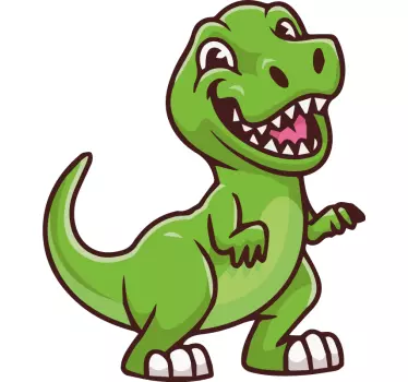 Autocolantes de dragões e dinossauros Desenho animado de dinossau - TenStickers