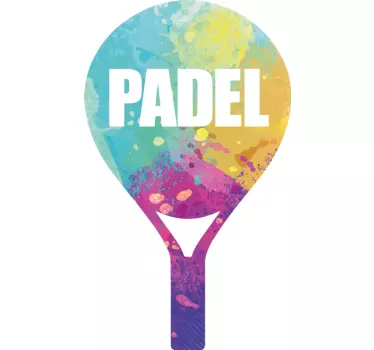 Autocolantes decorativos de outros desportos Raquete de padel - TenStickers