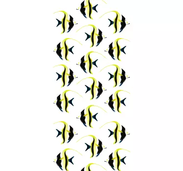 Vinil para chuveiro Peixe anjo - TenStickers