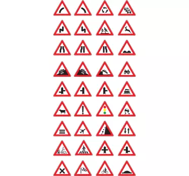 Adesivos decorativos Sinais de aviso  - TenStickers