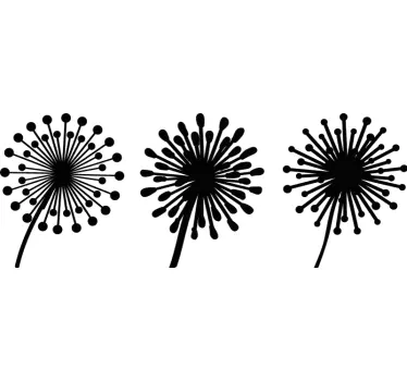 Autocolantes flores Diferentes tipos de dente de leão - TenStickers
