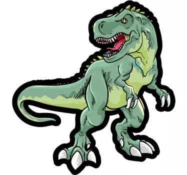 Autocolantes de dragões e dinossauros Dinossauro com grandes garr - TenStickers