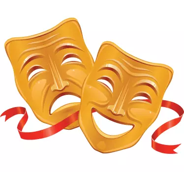 Autocolante de parede Máscaras de teatro - TenStickers