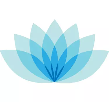 Autocolantes flores Flor de lótus monocromática - TenStickers