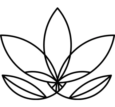 Autocolantes flores Flor mandala loto - TenStickers