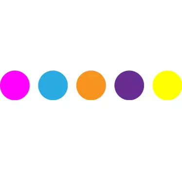 Autocolante geométrico arranjos de pontos vibrantes - TenStickers