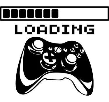 Vinil autocolante videojogo Carregamento do controlador xbox - TenStickers