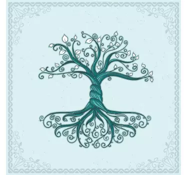 Autocolantes decorativos de flores e plantas Nó da árvore da vida - TenStickers