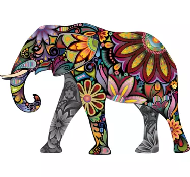 Vinil decorativo elefante estampado - TenStickers