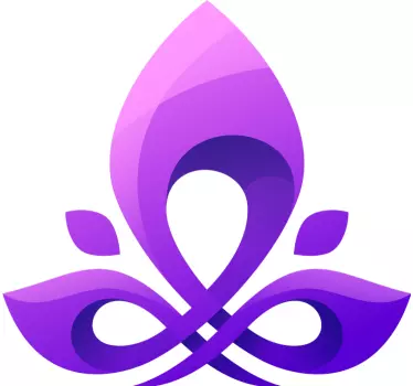 Autocolante geométrico padrão roxo elegante - TenStickers