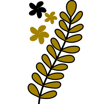 Autocolantes decorativo para bicicletas Planeta e flor - TenStickers