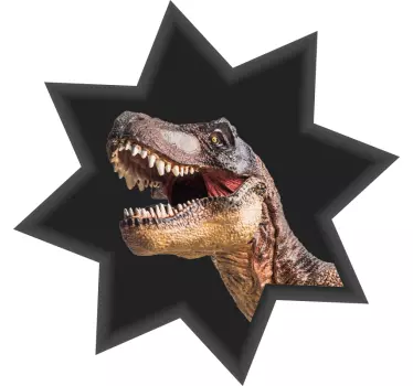 Autocolante animal cabeça de tiranossauro rex - TenStickers