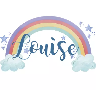 Autocolantes decorativos de ilustrações Nome do arco-íris persona - TenStickers