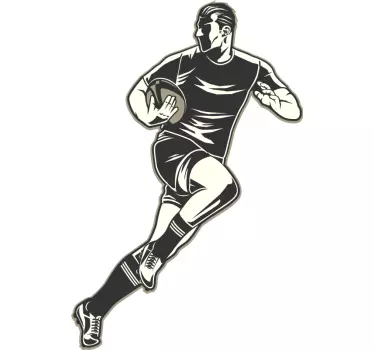Vinil desporto Jogador de rugby - TenStickers
