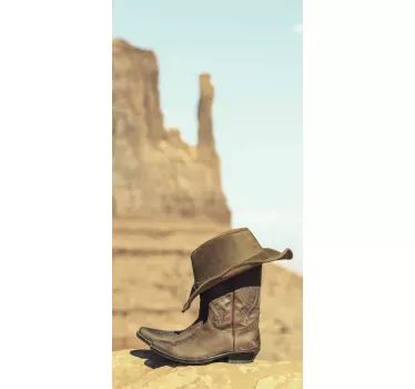 Vinil para frigorífico Botas de cowboy - TenStickers