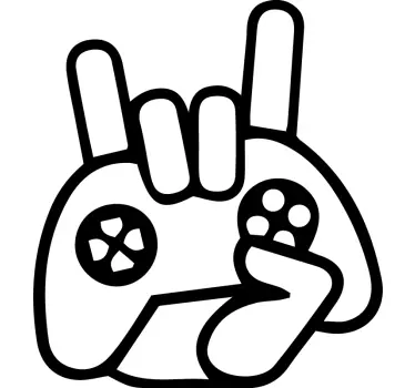 Autocolante videojogos gestos de controlador - TenStickers