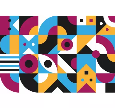 Vinil para móveis Formas geométricas coloridas - TenStickers
