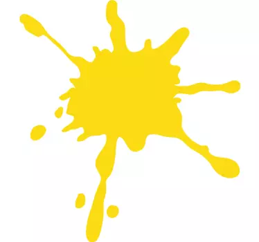 Autocolante geométrico explosão amarela - TenStickers