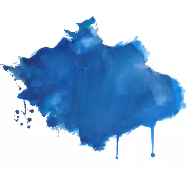 Autocolantes decorativos de padrões abstratos Mancha de tinta aqu - TenStickers