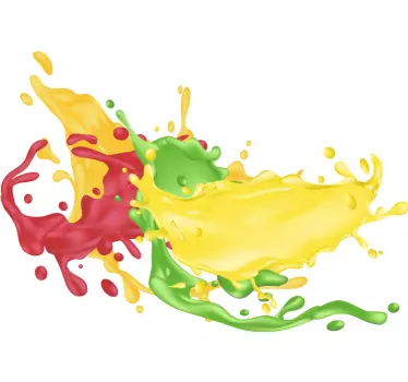 Autocolante geométrico formas de cores vibrantes - TenStickers