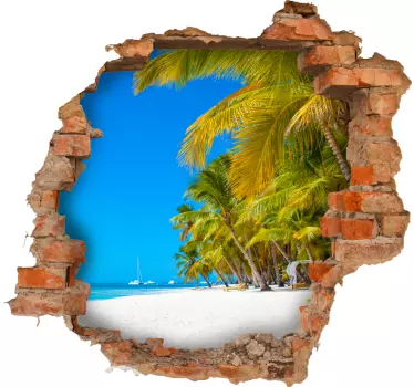 Autocolantes decorativos de flores e plantas Vistas para um paraí - TenStickers