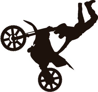 Vinil decorativo Motocross Superman - TenStickers