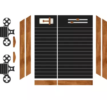 Vinil Skin para PS4 Madeira sistema de jogos ps4 - TenStickers