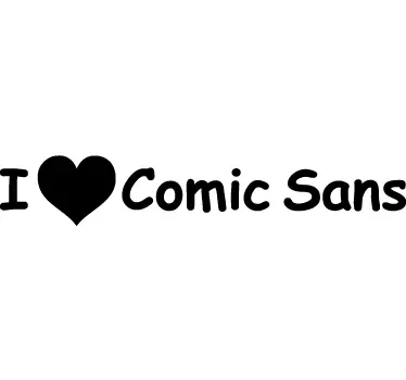 Vinil decorativo comic sans - TenStickers