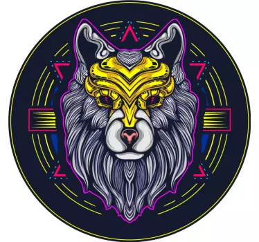 Vinil autocolante videojogo Lobo neon de jogo - TenStickers