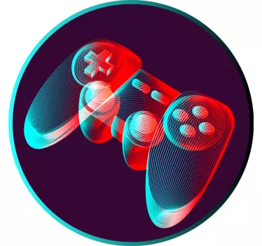 Vinil autocolante videojogo Néon controlador de jogos - TenStickers