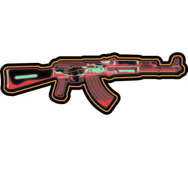 Vinil autocolante videojogo Arma de néon de jogo - TenStickers