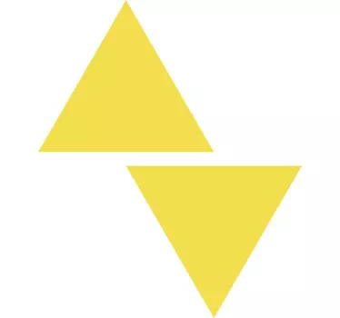 Autocolante geométrico triângulos estilosos - TenStickers