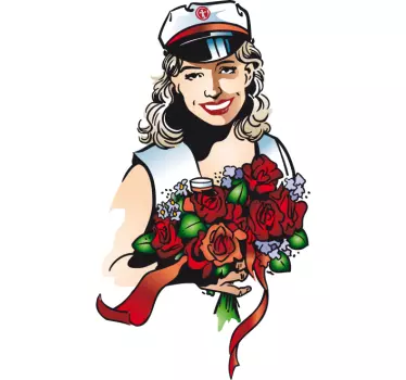 Vinil decorativo noiva marinheira - TenStickers