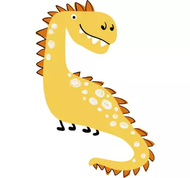 Autocolantes de dragões e dinossauros Dinossauro nórdico desenhad - TenStickers
