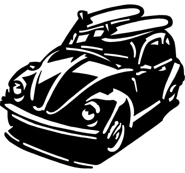 Autocolante decorativo Beetle de surfista - TenStickers