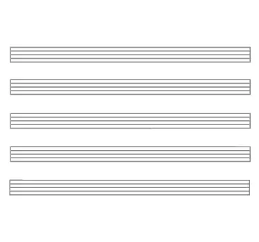 Vinil decorativo quadro branco pauta musical - TenStickers