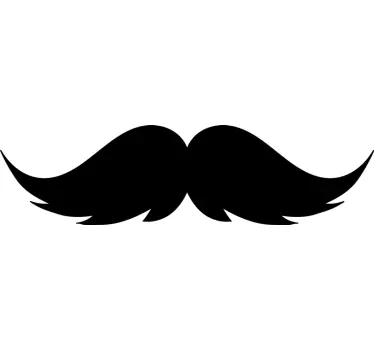 Vinil stickers Padrão de bigode - TenStickers