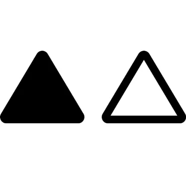 Figuras geométricas Vinil Padrão de triângulos básicos - TenStickers