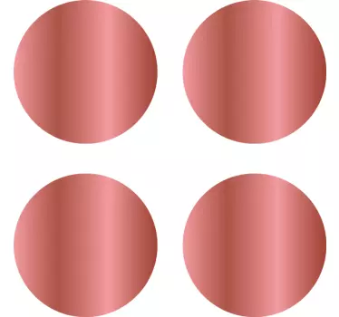 Figuras geométricas Vinil Bolinhas de ouro rosa - TenStickers