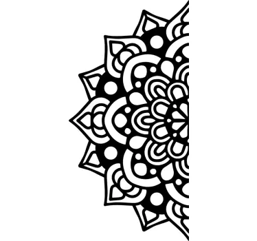 Vinil originais Meia mandala - TenStickers