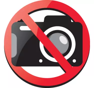 Autocolante decorativo proibido fotografar - TenStickers