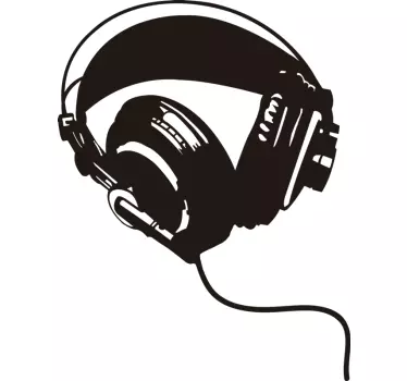 Vinil decorativo auriculares graffiti - TenStickers